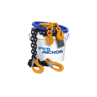 Single Leg Adjustable Chain Slings, Grade 80, Herc Alloy, Clevis Safety Latch Hook - Image 2